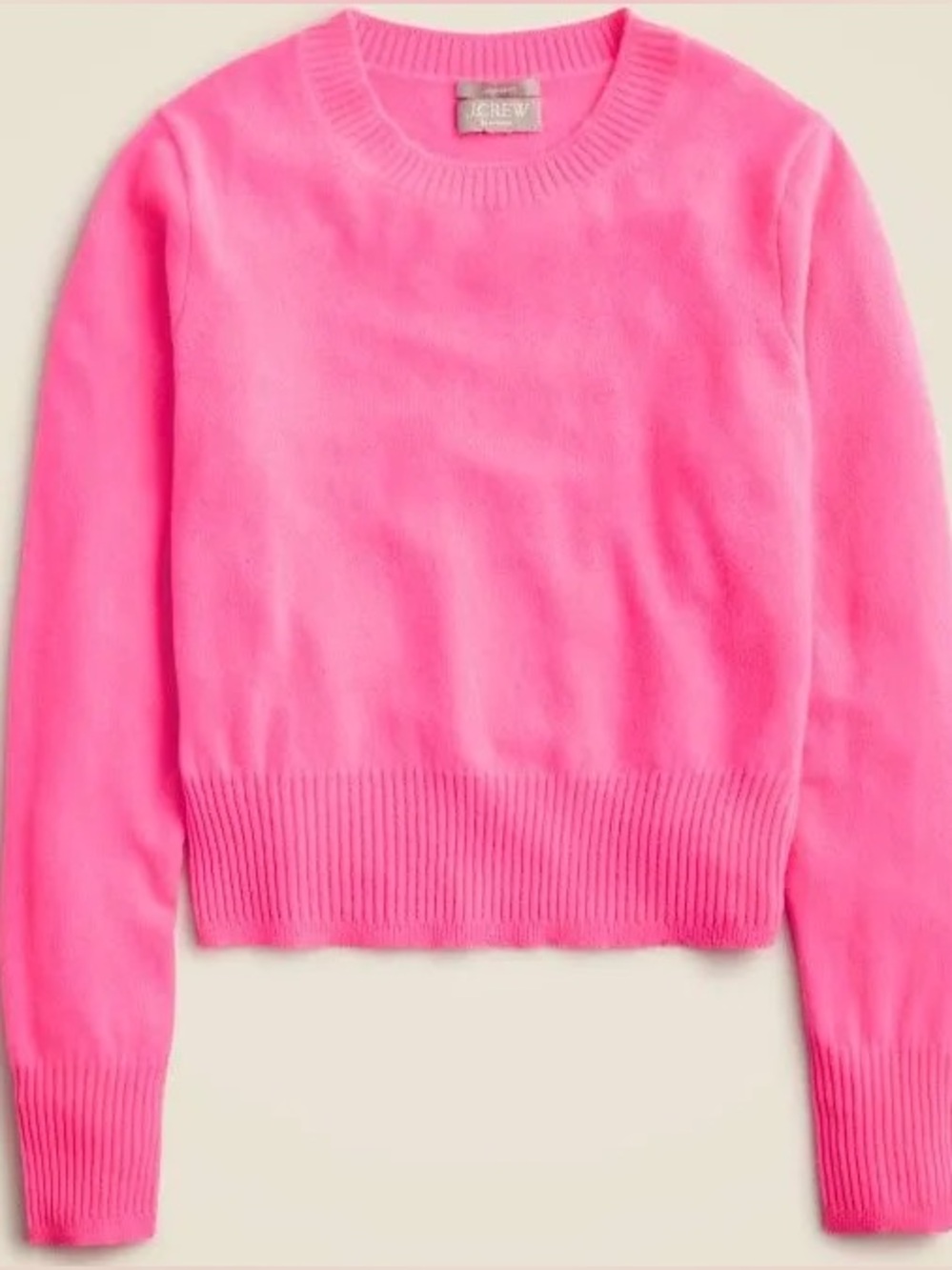 J. Crew Cashmere shrunken crewneck sweater - NWT